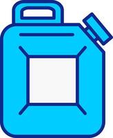 Canister Blue Filled Icon vector