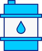 Barrel Blue Filled Icon vector