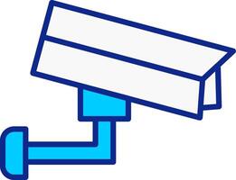 Cctv Blue Filled Icon vector
