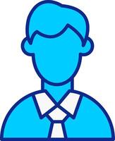 Avatar Blue Filled Icon vector