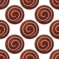 candy chocolate day food sweet pattern textile background vector illustration