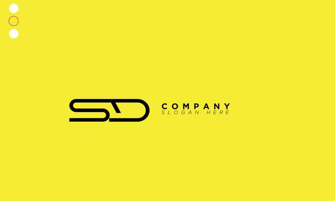 SD Alphabet letters Initials Monogram logo DS, S and D