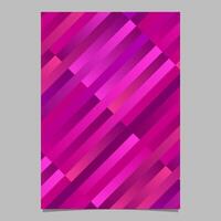 Geometrical gradient trendy diagonal rectangle brochure design - abstract vector template