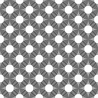 Seamless black and white abstract circle pattern design background vector
