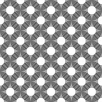 Seamless black and white abstract circle pattern design background vector