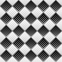 Seamless geometrical diagonal square pattern background - repeating black and white vector graphic design