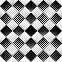 Seamless geometrical diagonal square pattern background - repeating black and white vector graphic design