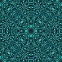 Oriental mandala mosaic pattern - kaleidoscope abstract bohemian vector background graphic