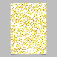 Yellow abstract square pattern flyer template - vector mosaic cover background