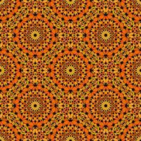 Geometrical floral kaleidoscope ornament pattern background design vector
