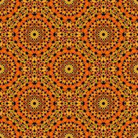 Geometrical floral kaleidoscope ornament pattern background design vector