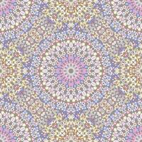 Geometrical petal mandala pattern design - abstract floral bohemian vector background