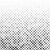 Black and white geometrical random diagonal square pattern background - monochrome abstract vector design