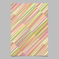 Gradient colorful diagonal stripe flyer background - abstract vector template design