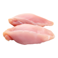 ai generato 3d interpretazione di un' pollo crudo carne su trasparente sfondo - ai generato png