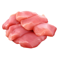 AI generated 3D Rendering of a Chicken Raw Meat on Transparent Background - Ai Generated png