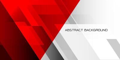 Abstract red white grey geometric shapes with blank space design modern futuristic background vector