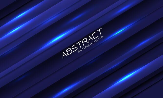 Abstract technology blue speed light dynamic geometric design modern futuristic background vector