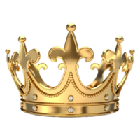 AI generated 3D Rendering of a King Crown on Transparent Background - Ai Generated png