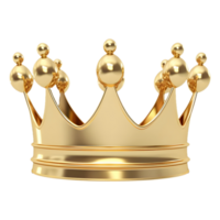 AI generated 3D Rendering of a King Crown on Transparent Background - Ai Generated png