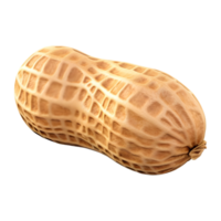 ai généré 3d le rendu de une cacahuètes sur transparent Contexte - ai généré png