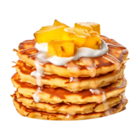 ai generato ananas pancake su trasparente sfondo - ai generato png