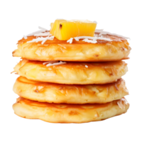 AI generated Pineapple Pancake on Transparent background - Ai Generated png