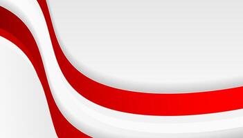 Red curve on a white background vector