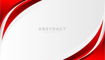 Red curve on a white background vector