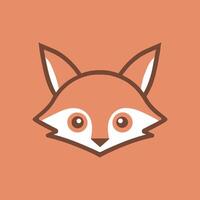 Minimalist and Modern a playful Fox Logo vector