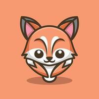 Minimalist and Modern a playful Fox Logo vector