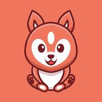 vector logo of an adorable animal with a modern and minimalistic design