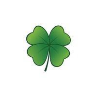 Good luck leaf clover of Irish shamrock St Patrick's Day concept isolated over vector illustration