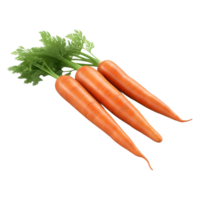 AI generated Orange Carrots on Transparent background - Ai Generated png