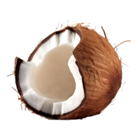 AI generated Coconut on Transparent background - Ai Generated png