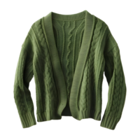 AI generated Woman Woolen Winter Jacket on Transparent background - Ai Generated png