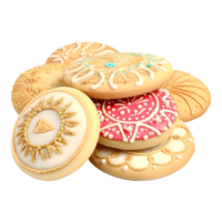 ai généré Fait main des biscuits sur transparent Contexte - ai généré png