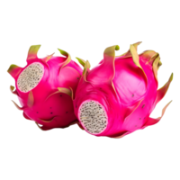 ai généré savoureux dragon fruit sur transparent Contexte - ai généré png