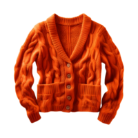 AI generated Woman Woolen Winter Jacket on Transparent background - Ai Generated png