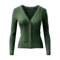 AI generated Woman Woolen Winter Jacket on Transparent background - Ai Generated png