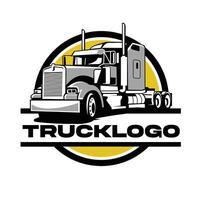 truck logo template vector design