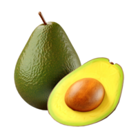 AI generated Avocado Fruit on Transparent background - Ai Generated png