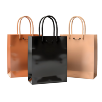 AI generated 3D Rendering of a Shopping Bag on Transparent Background - Ai Generated png