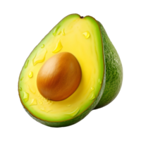 ai generado aguacate Fruta en transparente antecedentes - ai generado png