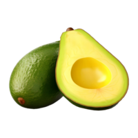 AI generated Avocado Fruit on Transparent background - Ai Generated png