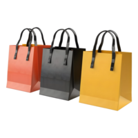 AI generated 3D Rendering of a Shopping Bag on Transparent Background - Ai Generated png