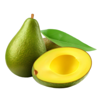 ai gegenereerd avocado fruit Aan transparant achtergrond - ai gegenereerd png