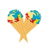 Ice cream cone  vector design.