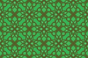 oriental pattern. smooth green background with Arabic ornaments. Pattern, background and wallpaper for your design. Textile ornament. Vector illustration.