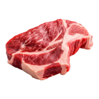 ai generado crudo carne en transparente antecedentes - ai generado png